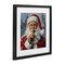 Stupell Industries Secret Santa Shh Framed Print Under Glass, design by Petal Prints Design